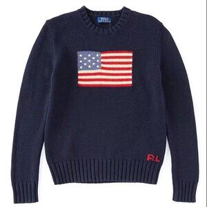 Polo Ralph Lauren Big Boys American Flag Sweater